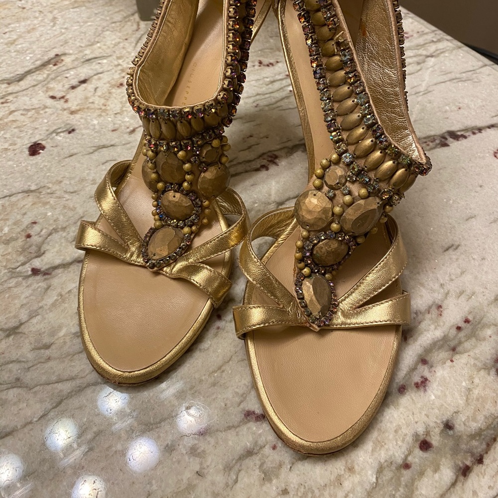 Gold leather Giuseppe Zanotti Sandals